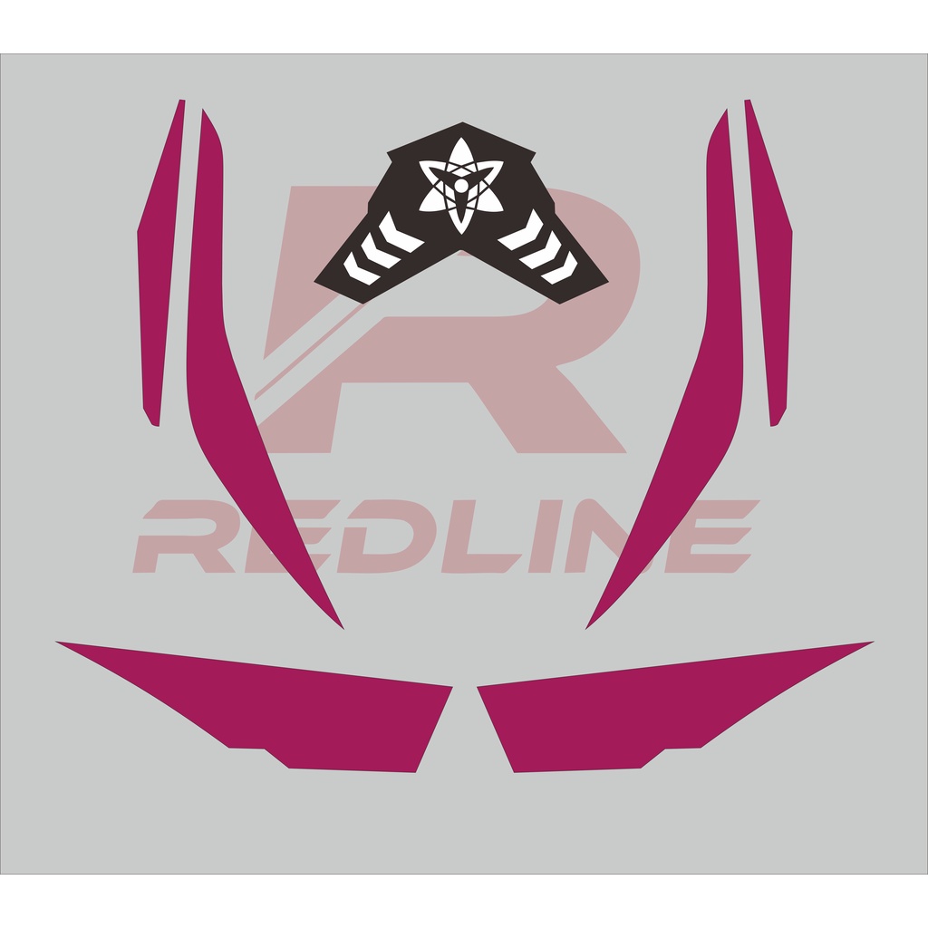 STIKER LAMPU VARIO 125 150 CC TECHNO LED POLOS