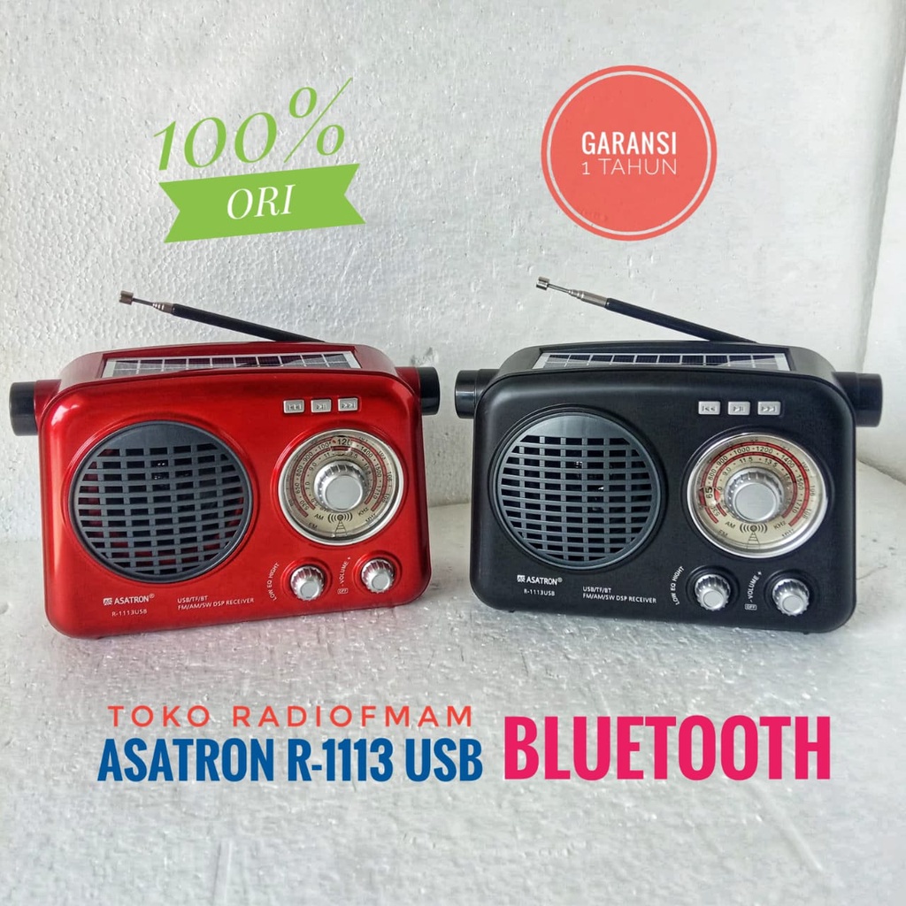 RADIO FM ASATRON R-1113 USB SUARA BASS DAN JERNIH / SINYAL KUAT