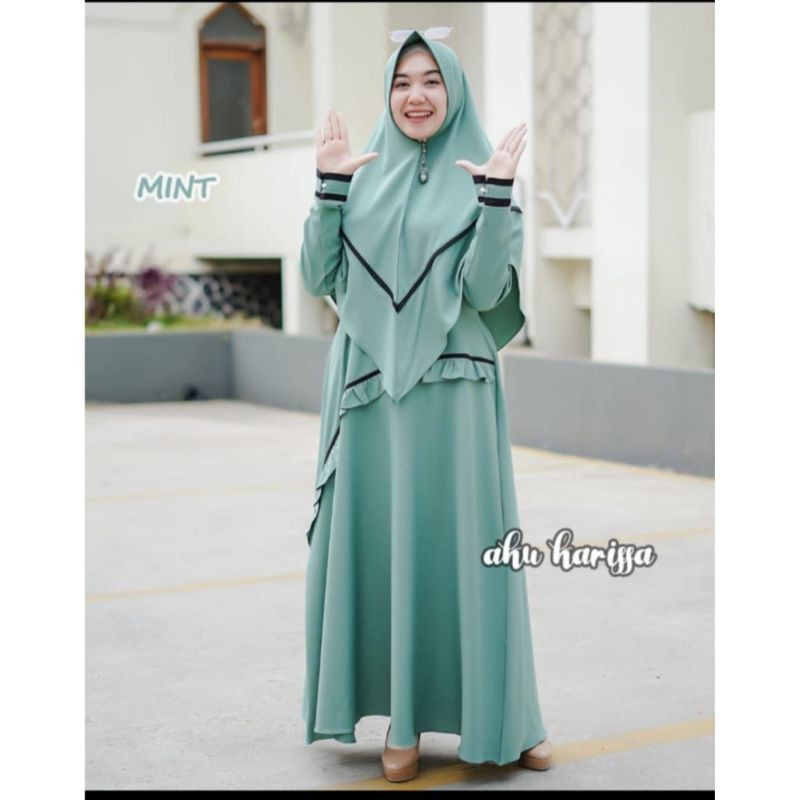 gamis nabila set syar'i original by aku karissa