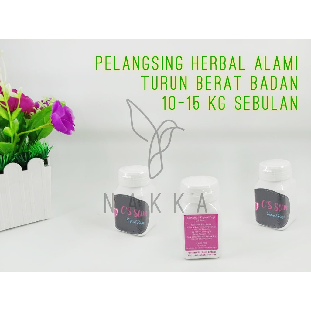 Pelangsing Obat Diet Herbal Penurun Berat Badan Cs Slim Pagi