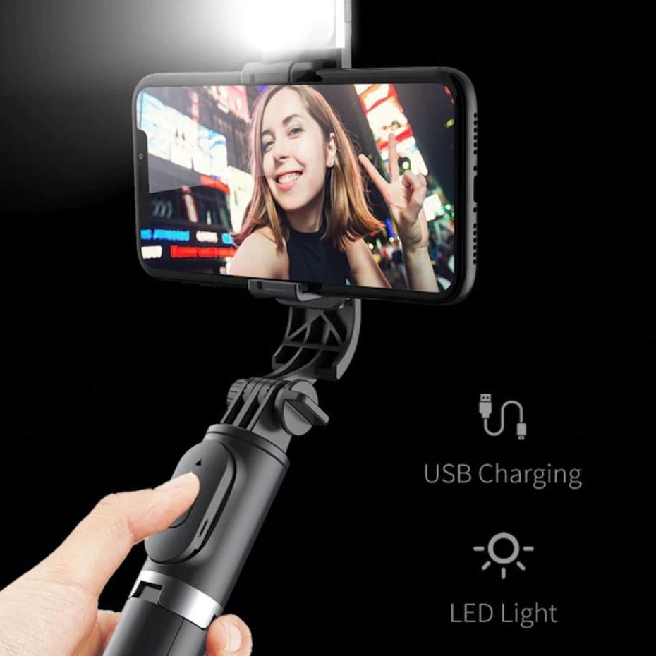 S10 Selfie Stick Tripod with LED Fill Light Phone Tripod Stand