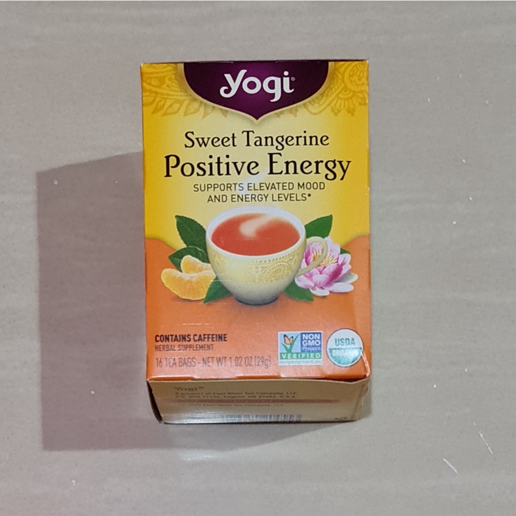 Teh Yogi Tea Sweet Tangerine Positive Energy 29 Gram