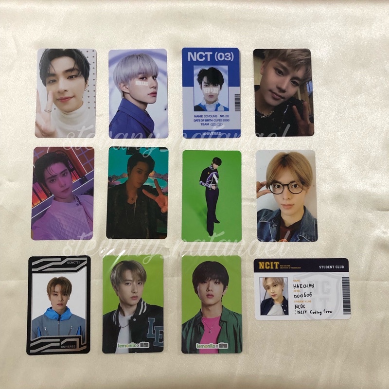 PC Photocard Jaehyun Sticker, Doyoung Ar Clip Bene Mecima Favorite, Lemonilo Renjun Jisung, Xiaojun 
