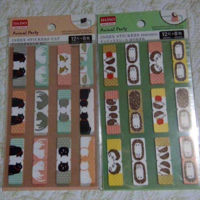 

DAISO INDEX STICKERS