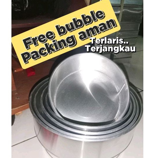 CETAKAN LOYANG KUE BOLU BULAT GENAP UK 14x7 12x7 10x7 16X7 18X7 20X7 22X7 24X7 FREE BUBBLE PACKING AMAN HARGA MURAH TERJANGKAU