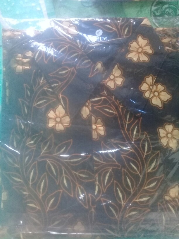 Batik Couple Keluarga Sania Ruffle Ori Ndoro Jowi Dnt Motif Kembang Langit