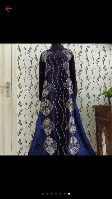 Gamis Batik Eksklusif Warna Audina