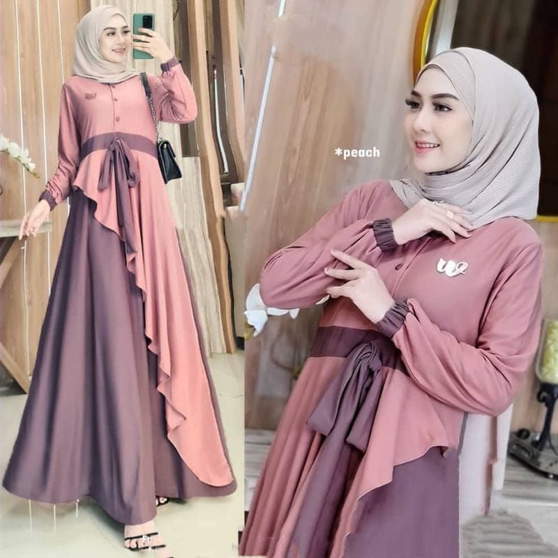 Baju Gamis Wanita Syari Muslim Dewasa Gamis Wanita Sultan Modis Lebaran 2021