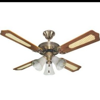 Kipas Angin Gantung Plafon Uchida CF 125 AB Ceiling Fan Lampu