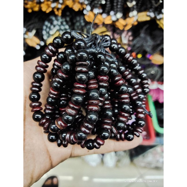 Gelang Tangan Tali Mote Batu Ukuran 8mm Lusinan isi 12 pcs