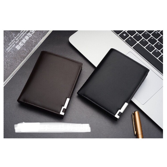 Dompet Pendek/Lipat Dompet Kulit Pria 622 Vertical