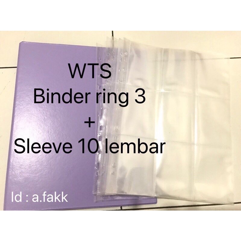 BINDER A5 ring 3, sleeve 9p