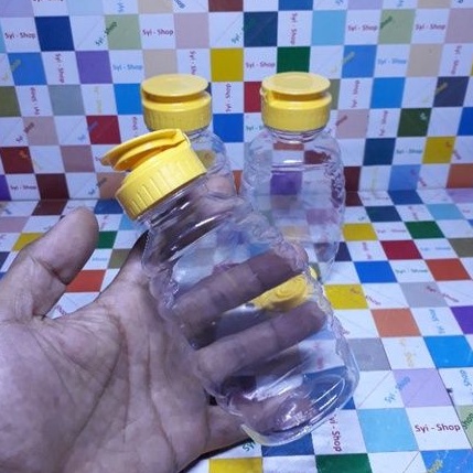 Botol Madu TJ Plastik Bening Clear 250ml BARU