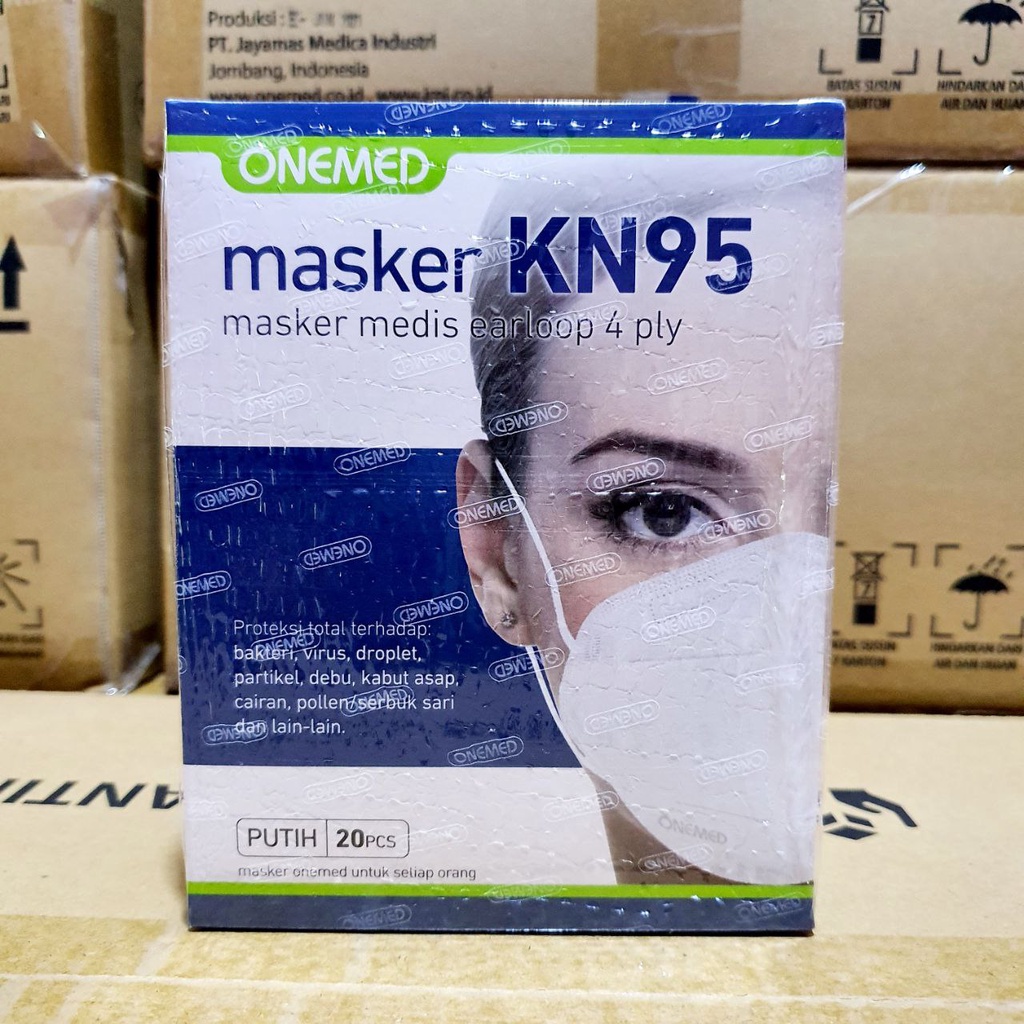 ONEMED MASKER KN95 MASKER MEDIS EARLOOP 4PLY