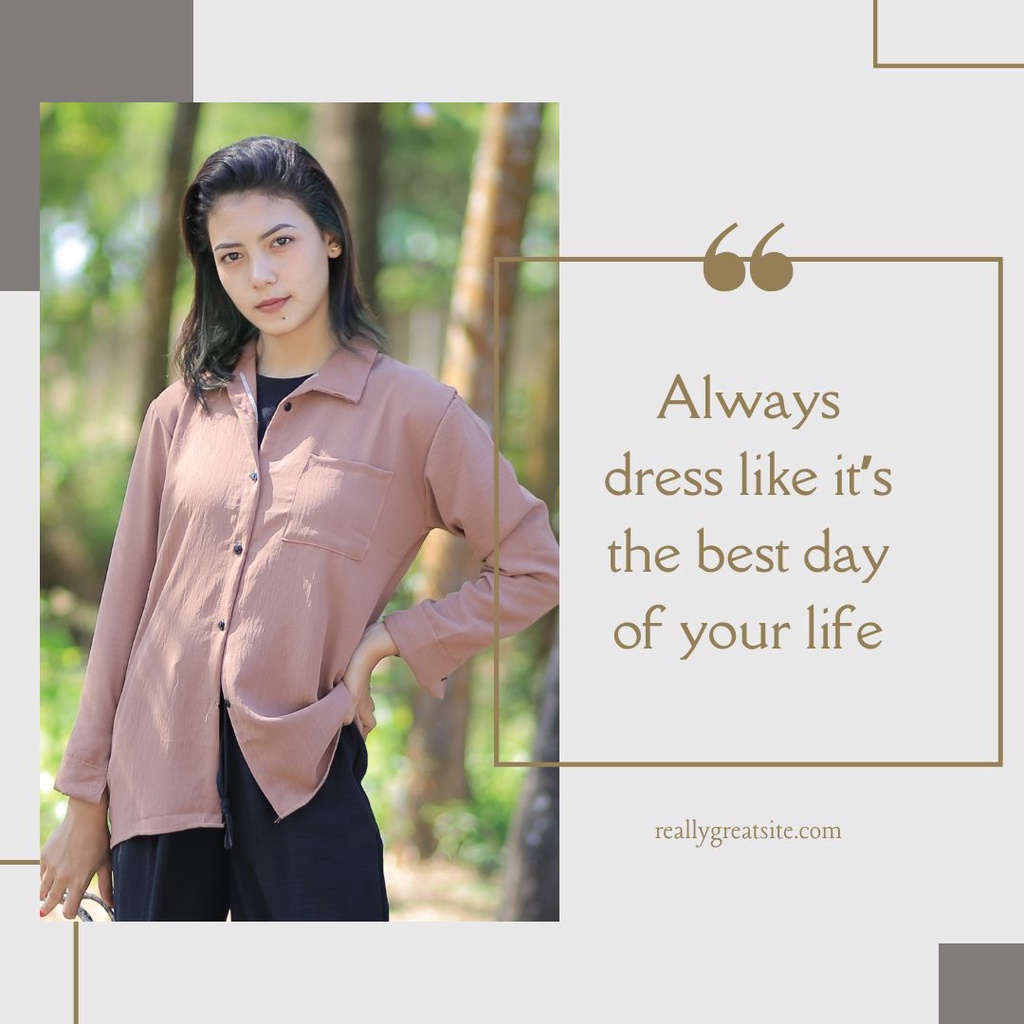 Baju Kemeja outfit Wanita Karir/Kuliah