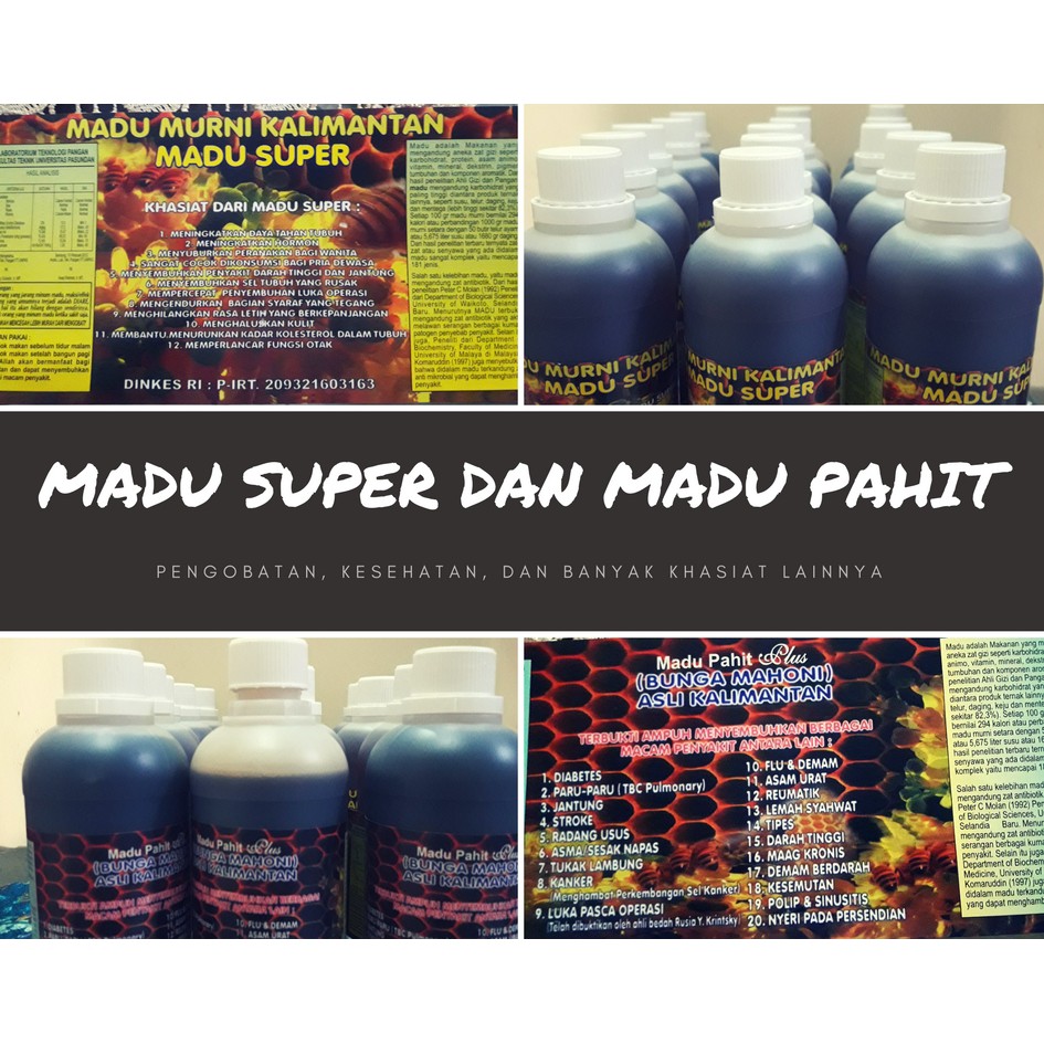 

Madu Pahit Plus dan Madu Murni Super Kalimantan