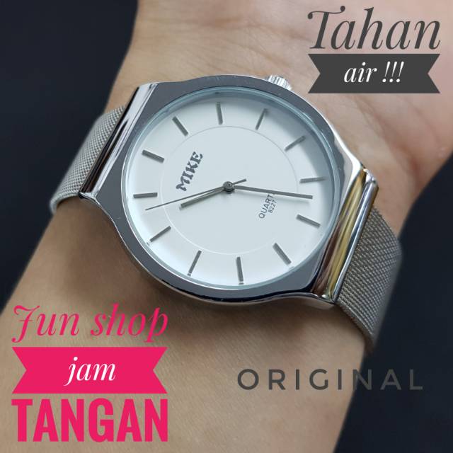 Jam tangan pria modis elegan mike original tahan air harga murah grosir