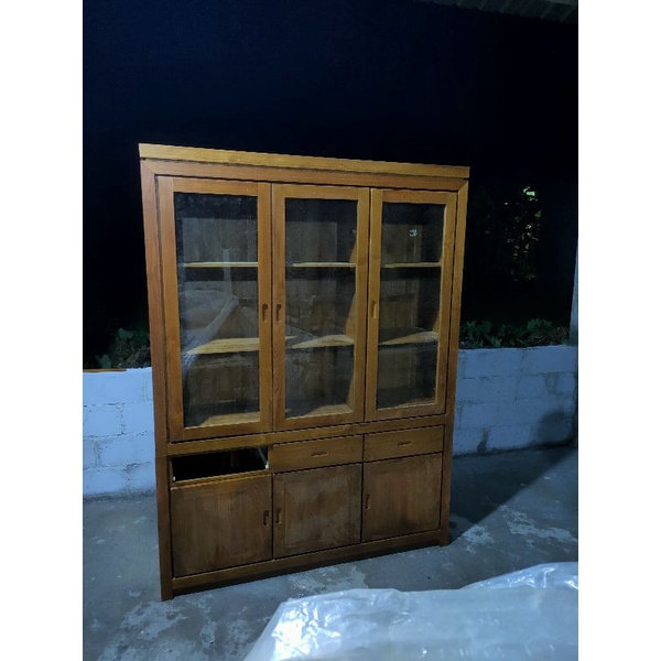 lemari hias jati pintu 3