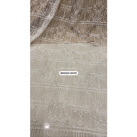 Kain Kebaya Brokat Kain Brokat Meteran Kain Brokat Chantily Kain Santili Motif Salur Enigma