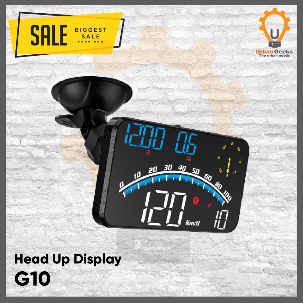 HUD G10 Car GPS Head up Display 4inch Automatic GPS Speedometer