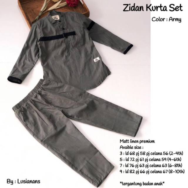 ZIDANE KURTA KIDS SET