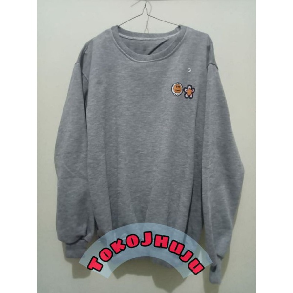 Basic Sweater Treasure Jihoon style MRCH Dobel Logo kecil Print DTF