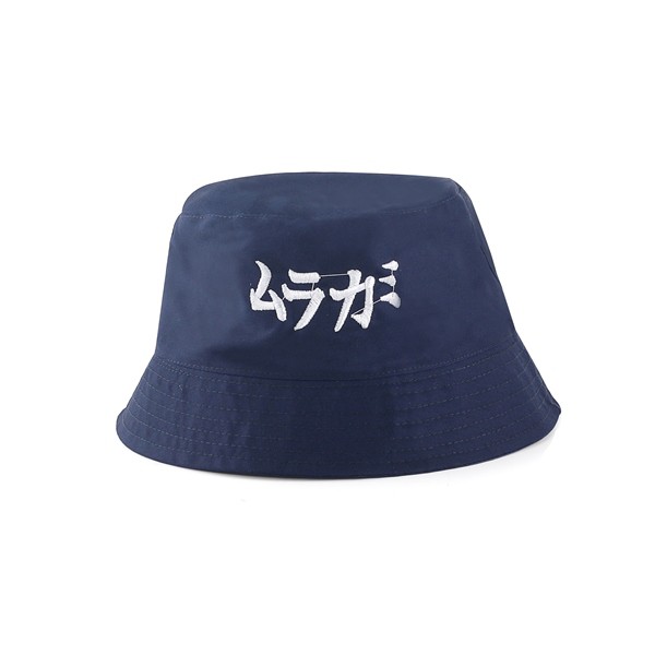 Topi Bucket Hat Korea Hitam Pria Wanita Dewasa