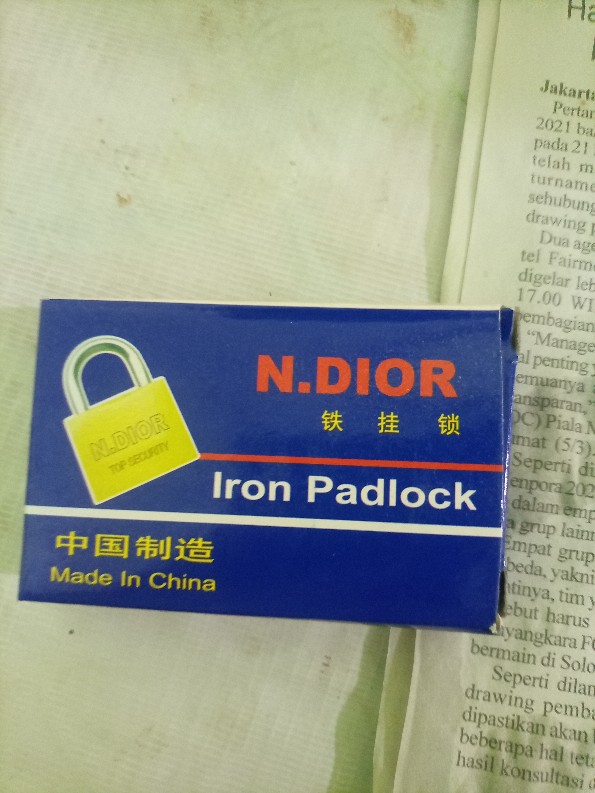 [terlengkap] Gembok 20mm, 25mm, 30mm, 40mm, 50mm Oliq Gembok Koper Kuning