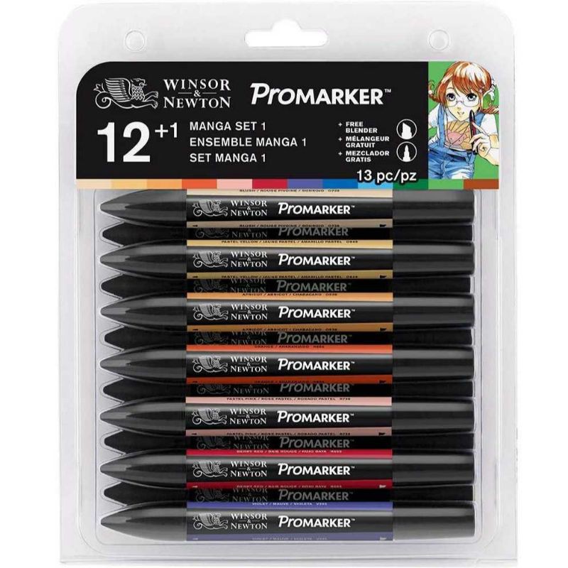 

WINSOR & NEWTON PROMARKER SET MANGA SET 1 12+1