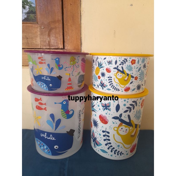 toples serbaguna / toples susu nature canister tupperware 2pcs