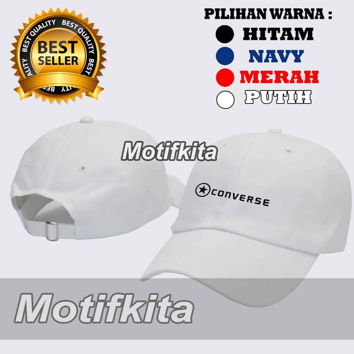 (HOT PROMO)  Topi Baseball CONVERSE keren Pria Wanita Distro Polos Motifkita -Palace Store