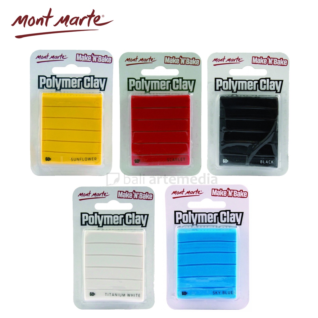 Mont Marte Polymer Clay 60gr Mainan Lilin Anak Terlaris Termurah Best Seller By Bali Artemedia