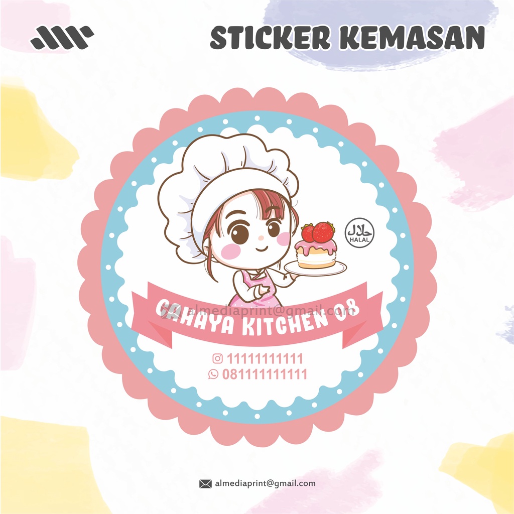 

(MINIMAL 100 PCS) STICKER KEMASAN