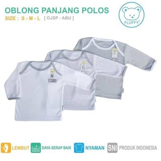 csz 03 KAOS  OBLONG  BAYI  LENGAN PANJANG RIB FLUFFY LEMBUT 