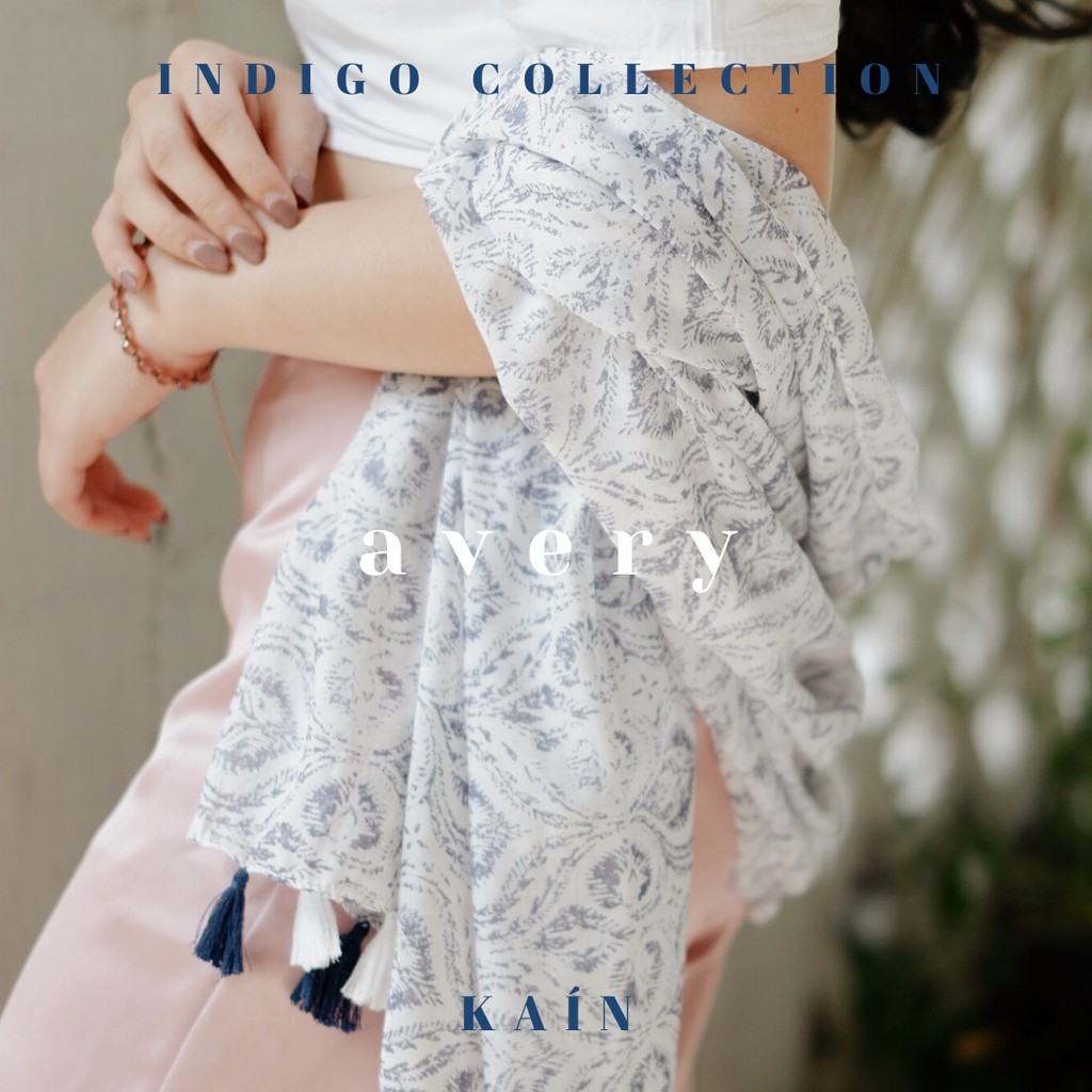 Avery Shawl - Indigo Collection