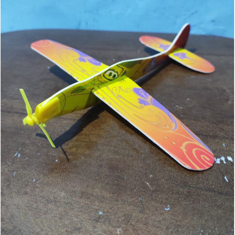 MAINAN PESAWAT TERBANG / MAINAN PESAWAT GABUS UKURAN BESAR PUZZLE FRANCY KF_TOYS LENGKAP