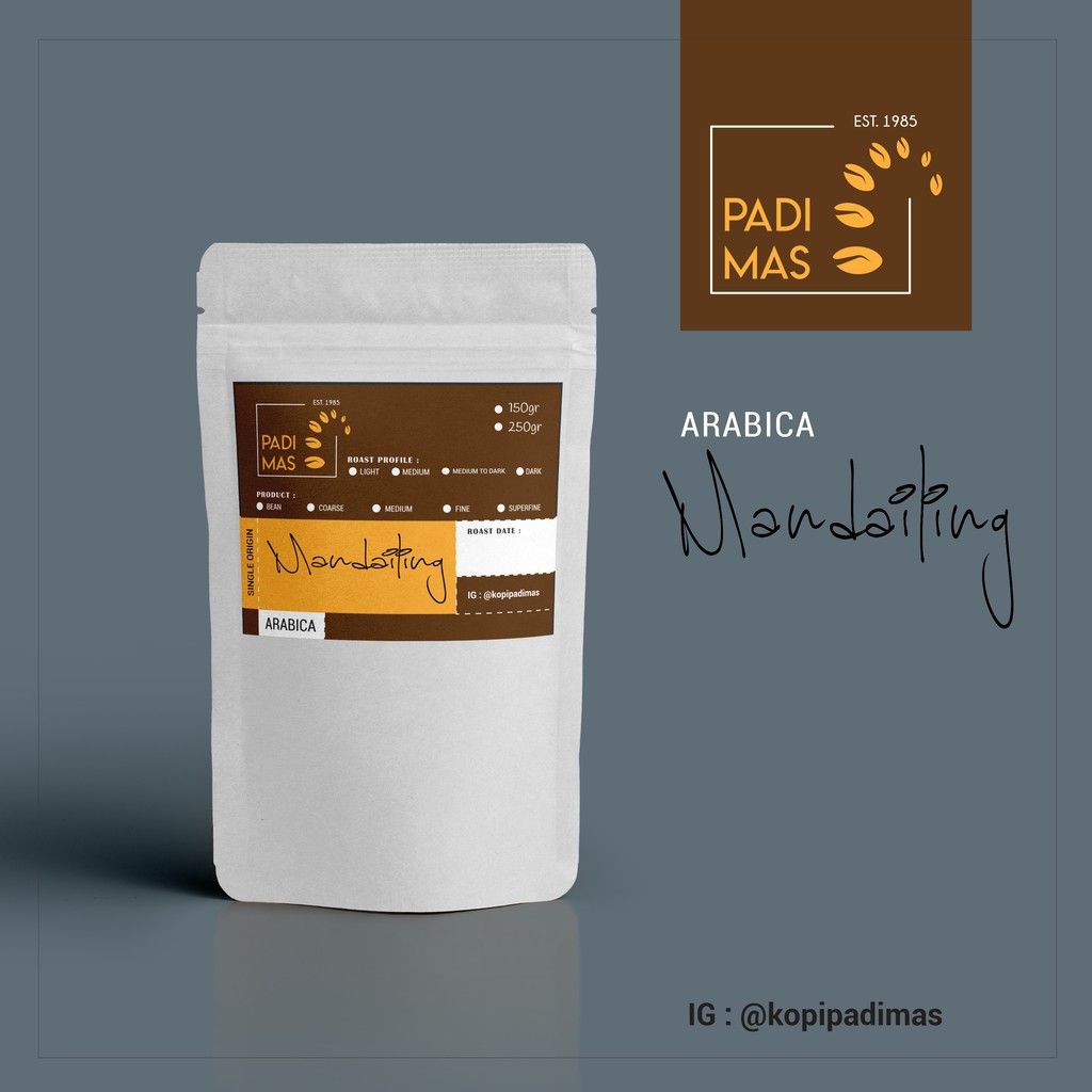 

KOPI ARABIKA MANDAILING SUMATERA Single Origin 150gr 250gr