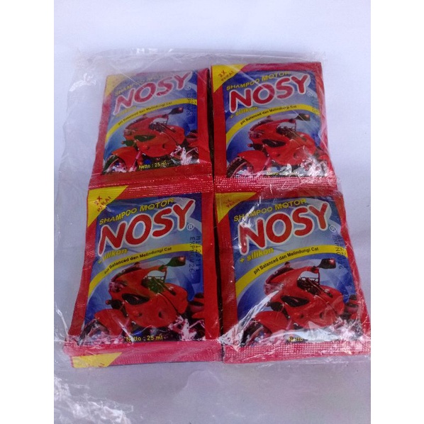 (12pcs) Nosy Shampo Pembersih Motor Renteng Murah Grosir