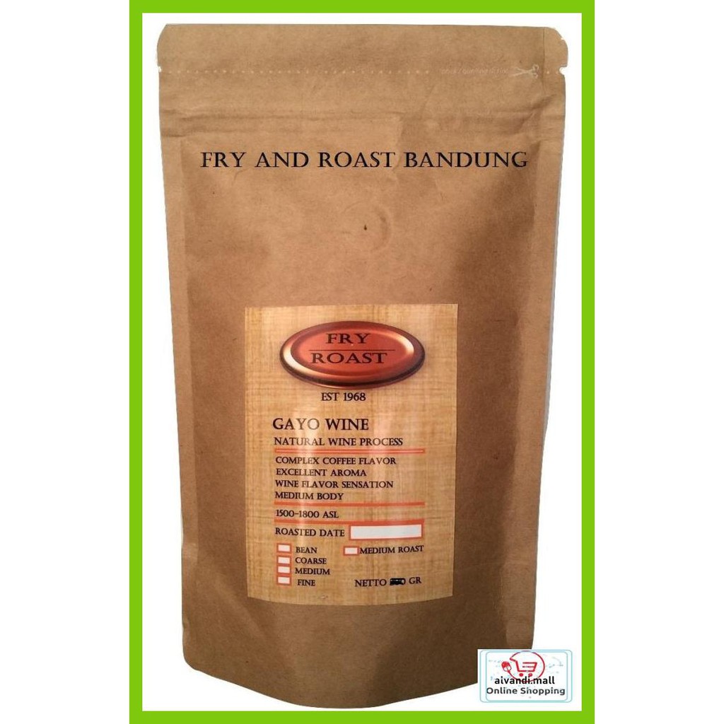 

57Ryr66- Kopi Arabica Gayo Natural Wine Process 500 Gr Biji/Bubuk - Biji T7Tfhty-