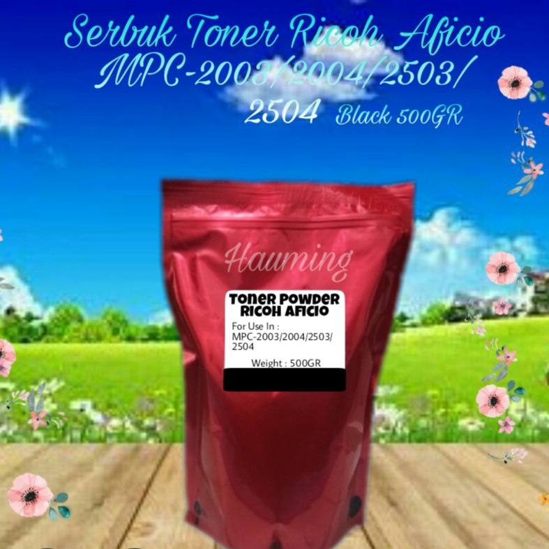 Serbuk Toner Ricoh Aficio MP C2003 C2004 C2503 C2504 C3003 C3503 C4503 C5503 C6003 SP Black 500gr