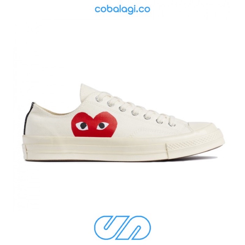 Converse x CDG 70s Low White One Heart 100% AUTHENTIC ORIGINAL BNIB - Sneakers Converse CDG Play Com