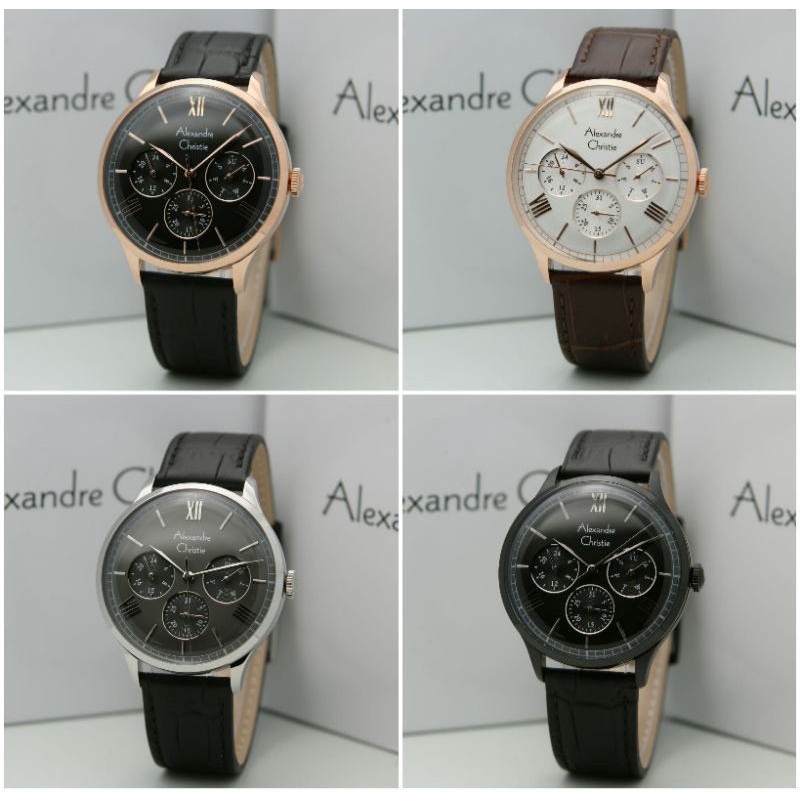 AC6568MF Jam Tangan Pria Alexandre Christie AC 6568 Pria Original