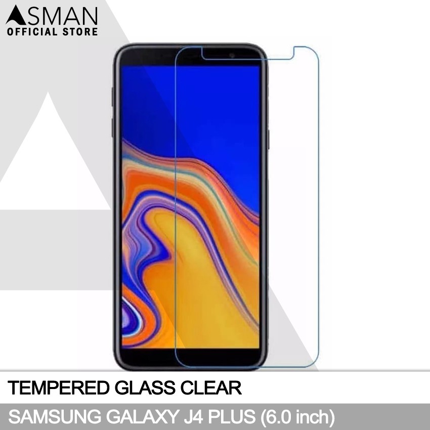 Tempered Glass Samsung Galaxy J4 Plus (6.0&quot;) | Anti Gores Pelindung Layar Kaca - Bening