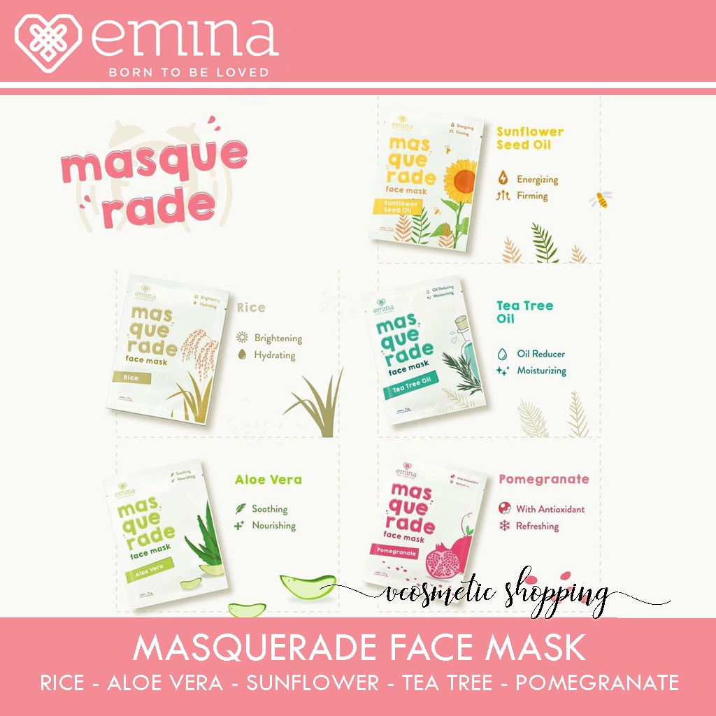 EMINA Masquerade Face Mask | Sheet Mask