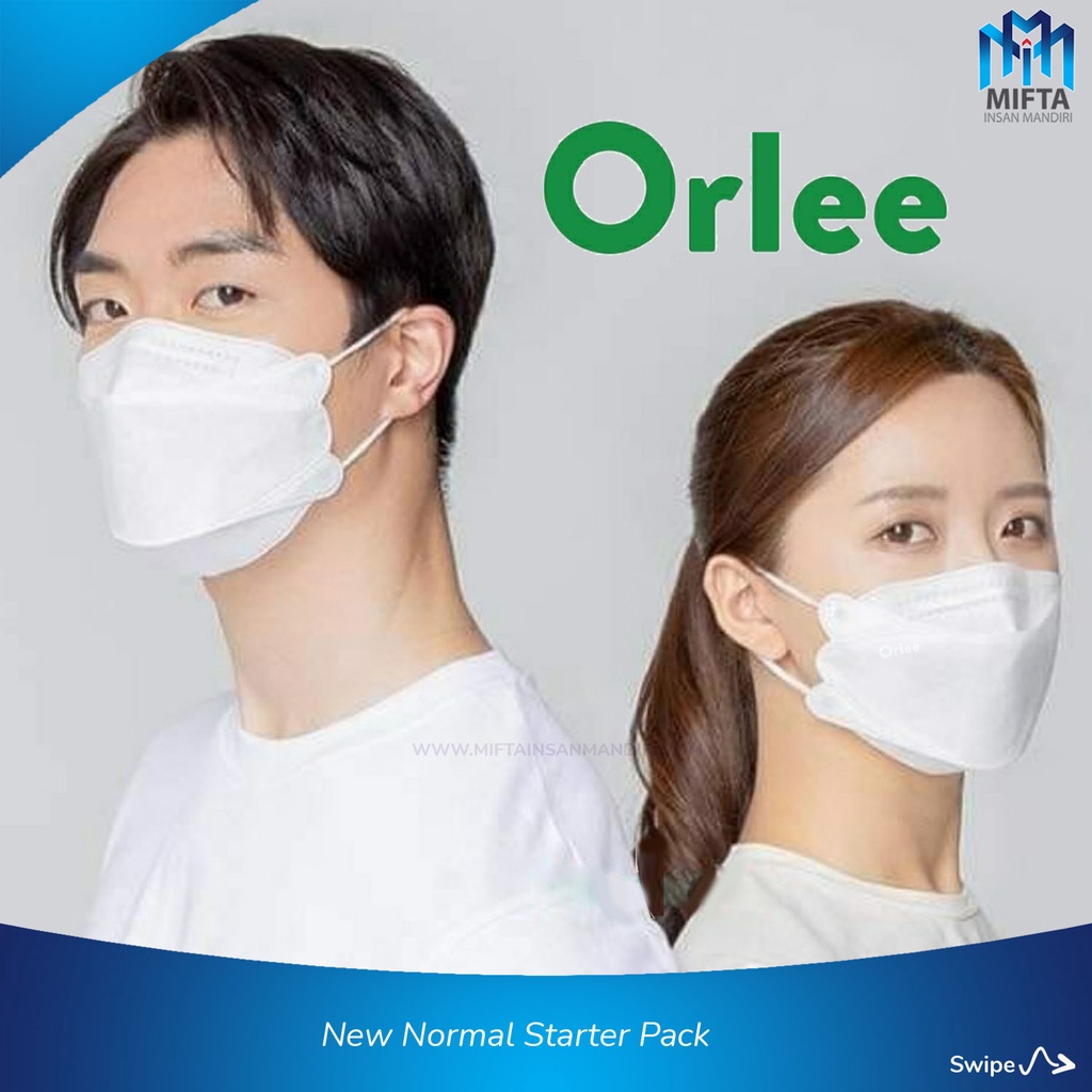 MASKER ORLEE EVO 3D KF94 KF 94 4PLY 4 PLY EMBOSS KEMENKES ISI 10 PCS