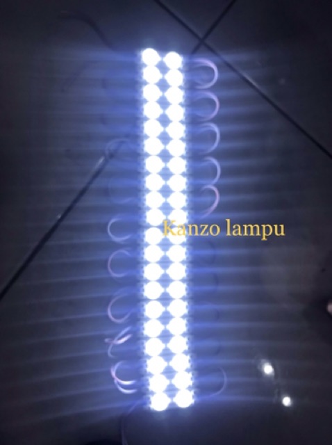 Kanzo / LED modul 2mata 12v isi 20 stik / variasi lampu mobil motor / super putih terang MZ_3