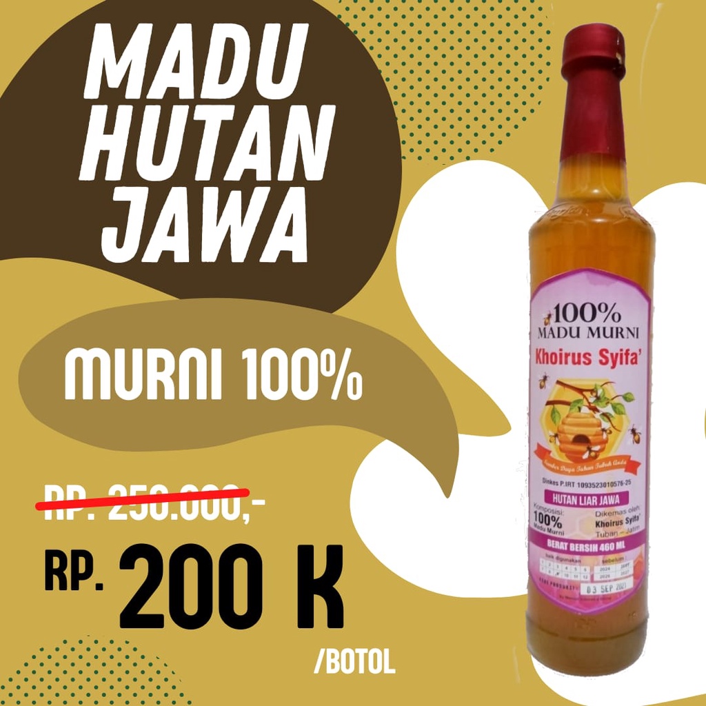 

Antibakteri Madu Organik Madu Hutan Liar Jawa Madu Organik READY!!!Madu OrganikHerbal Istana