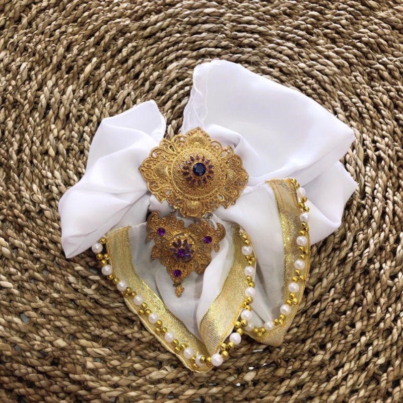 SELENDANG JODHA || SELENDANG MUTIARA ANEKA WARNA CANTIK !!!!-9. PUTIH