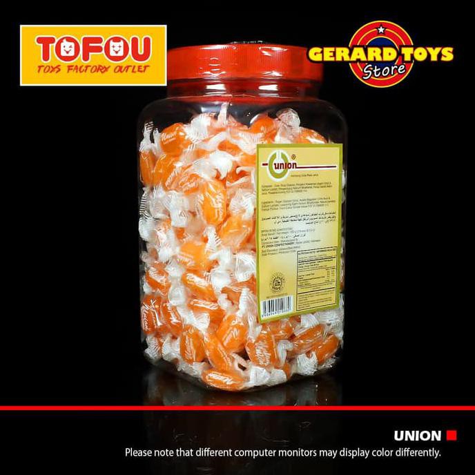 

[BISA BAYAR DITEMPAT] Permen Union Jeruk Toples isi 214pcs