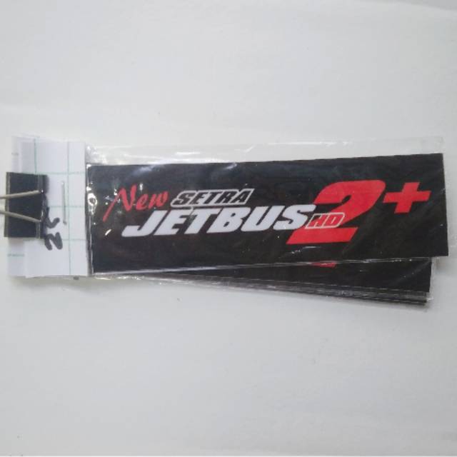 Sticker printing JETBUS 2+ minim pembelian harus 20rb